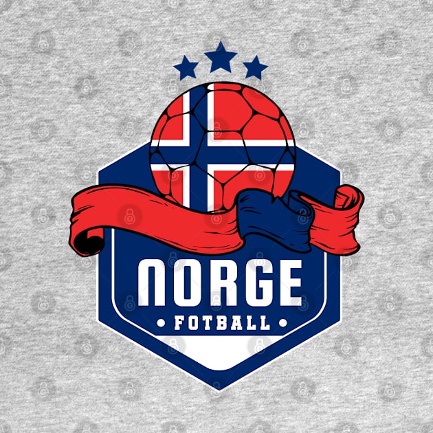 Norge Football Fan by footballomatic